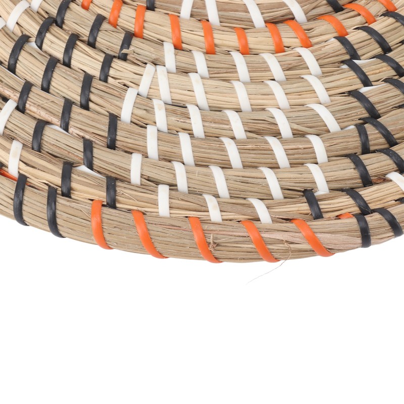 Grass Woven Placemats Nordic Style Innovative Round Placemats for Dining