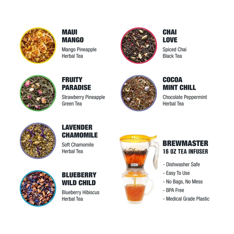 Tiesta Tea Ultimate Live Loose Leaf Kit, Tea Starter Kit