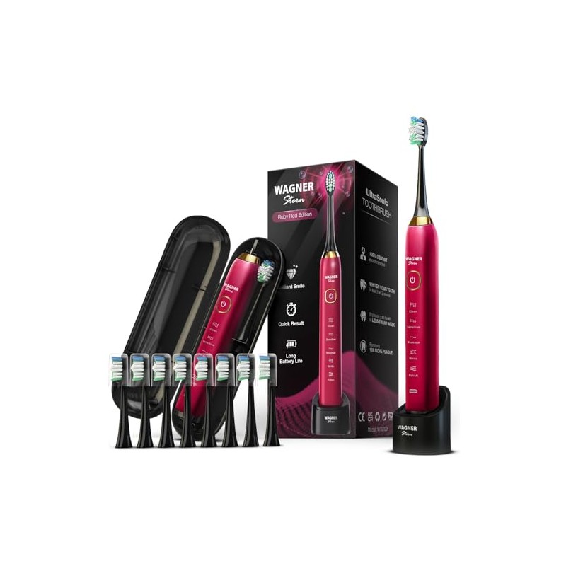 Wagner Stern El cepillo de dientes eléctrico blanqueador ultrasónico Ruby