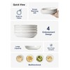 LE TAUCI Pasta Bowls 42oz, Large Salad Bowl, Ceramic Embossment