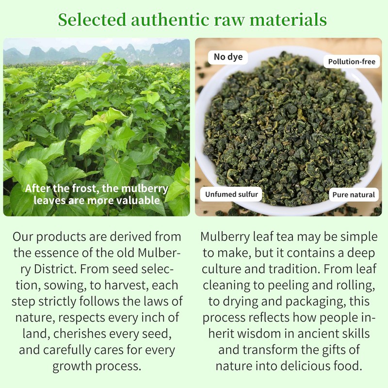 Wanhua Hall Mulberry Leaf Tea Mulberry Tea Loose Leaf 9.17oz/260g
