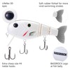 BASSROCK Topwater Fishing Lures for Bass Pike Salmon Floating Swimbait