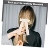 PACKOVE Elegant Pearl Hair Clip for Women Handmade Bow Barrette