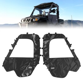 KEMIMOTO Soft Side Doors Compatible with Hisun 500 700, Axis 500 700 Coleman 500 700 Massimo MSU 500 1680D Waterproof Tear-resistant and Windproof UTV Doors，Fit for Side Mirrors and Windshields