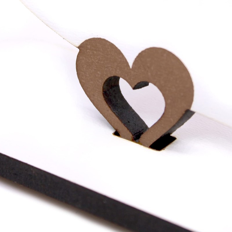 Dekolando 90 Years Decorative Heart Stand, 15 cm x 15