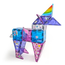 Tytan Tiles Ultimate Unicorn Magnetic Tiles Building Set, Adorable Kids’ STEM Toy, Creative Play, Shape & Pattern Recognition, Fine Motor Skills, Includes Storage Bag, Ages 3 and Up
