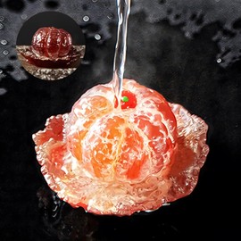 Rtavnds Tea Pet, Orange Tea Pets, Color Changing Chinese Teapet for Desk Decoration, Kung Fu Tea Ornament Accessories, Decorative Good Luck Charm Feng Shui Tea Pet, Great Gift for Tea Lover Friend