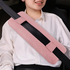 RoamReady Seat Belt Pillow for Mastectomy Post-Surgery, Heart Surgery Recovery Support Cushion Pad for Chest Chemo Port Pacemaker Bypass Hysterectomy Recovery Gifts for Women (Pink)