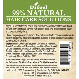 Difeel 99% Natural Moisturizing Hair Care Solutions, Volumizing 7.78 ounce