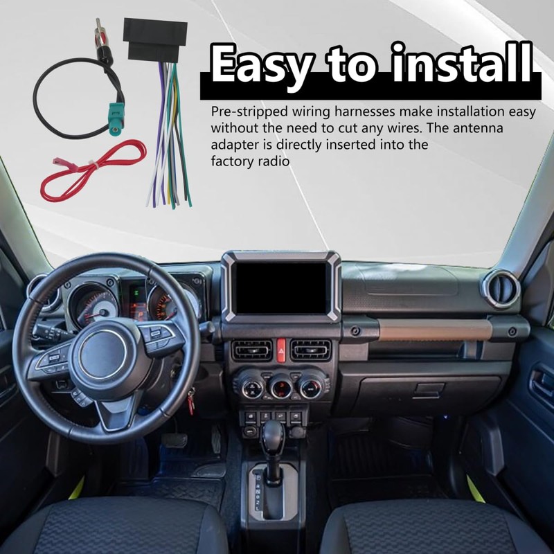 New Version Car Stereo Wiring Harness Antenna Adapter Kit Fit