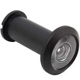 Stone Harbor Hardware Door Viewer, 180 Degrees, 9/16" Bore Hole, Adjusts from 1-3/8" to 2-1/8", Matte Black
