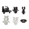 WATERBELINE 10 Piece Bonnet Support Rods Clip Clamp D40 ABS