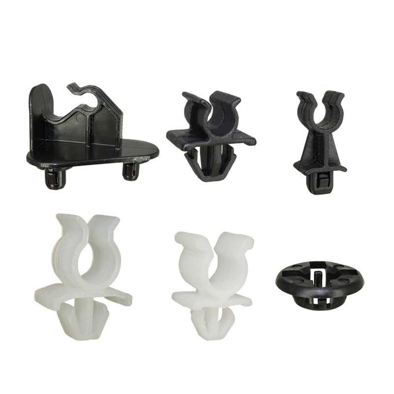 WATERBELINE 10 Piece Bonnet Support Rods Clip Clamp D40 ABS