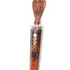 Jet International Mahogany Obsidian Angel Chakra Wand Stick Approx. 6.5