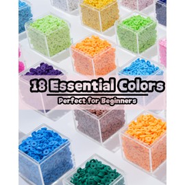 BestNow Clay Beads Bracelet Making Kit Toys for Girls Kids Charms Kit 18 Colors Friendship Bracelet Kit Letter Beads DIY Crafts Teen Girl Gifts Toys for Ages 6 7 8 9 10 11 12