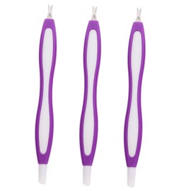 WOONEKY 3pcs Stainless Steel Nail Art Forks for Manicure Professional Nail Trimmer Tool Cuticle Remover for Tools Random