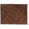 Fuka-Fuka Bath Mat, Brown, Length 17.7 x Width 23.6 x