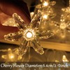 Fielegen 9.84ft 20 LED Cherry Blossom Flower String Lights Battery