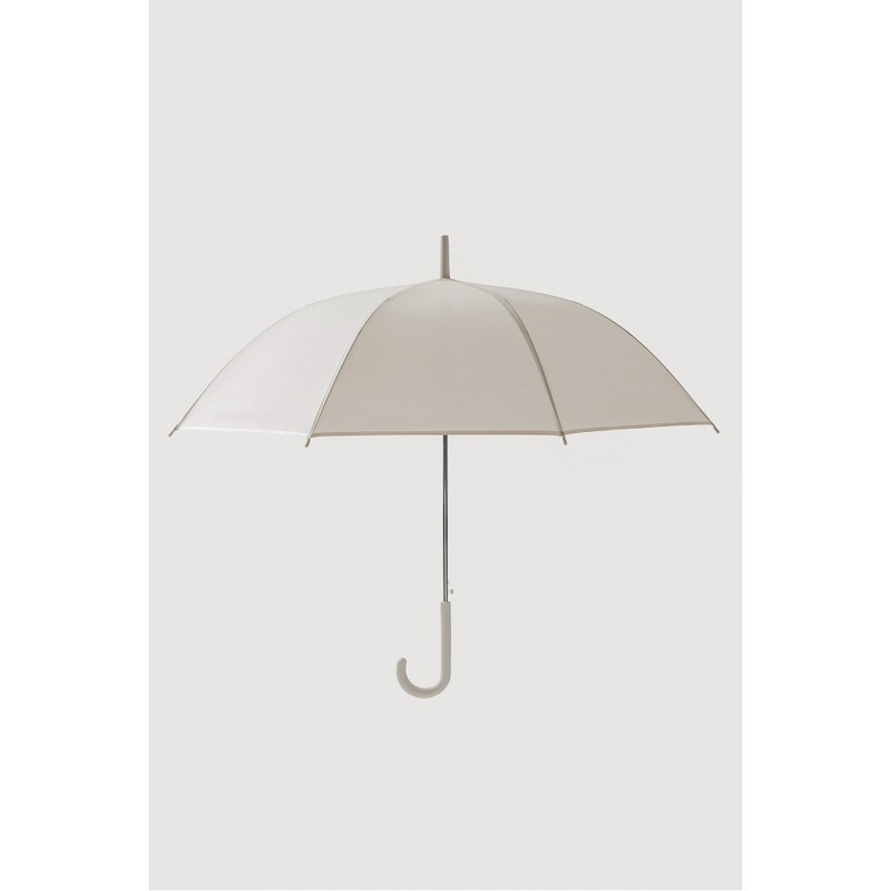 JAJU [JAJU] Opaque Color Long Umbrella_Beige