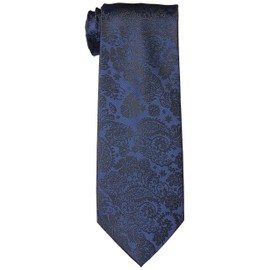 DRESSCODE101 TIE-A Men's Necktie, Muted Colors, Available in 30 Colors, Washable, TIE-AA43 Navy
