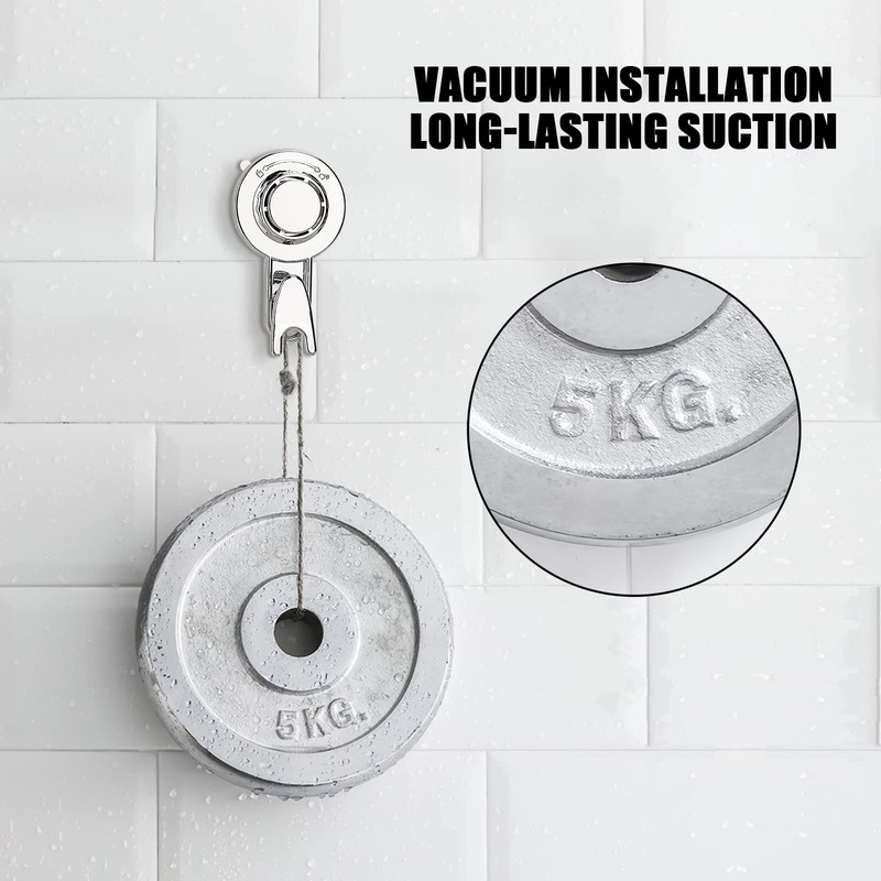OOTSR Pack of 2 Vacuum Suction Cup Hooks Kitchen Suction