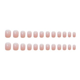 24PCS Beautiful Nice Medium Length False Nail Party Nails Simple Nails