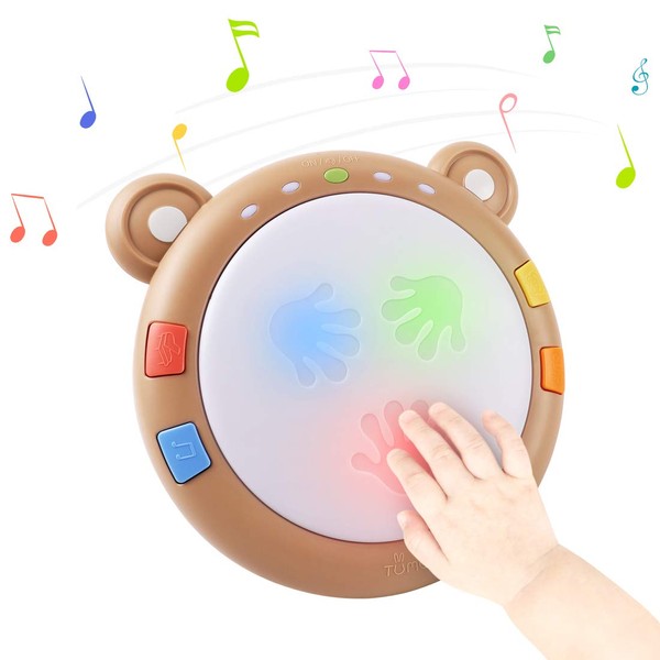 Tumama Baby Musical Electronic Drum Toy, Musical Instrument and Sensory Toy Gift for Toddlers, Boys, Girls, 6-12 Months and Up