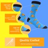 MAKABO Men's Fun Dress Socks Colorful Funny Novelty Casual Crew