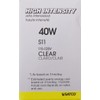 Satco S3629 Intermediate Base 40-Watt S11 Light Bulb, Clear, 1
