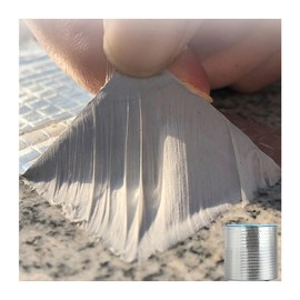 Butyl Tape Waterproof Tape, Aluminum Foil Butyl Seal Tape for Leakage, Butyl Rubber Tape for Reapring for Boat, Pipe Sealing, Roof Crack, RV, Awning, Window Sealing - 4"W x 16'L