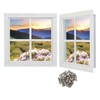 Ktondic Shed Window 2 Pack 12'' x 12'' Square White