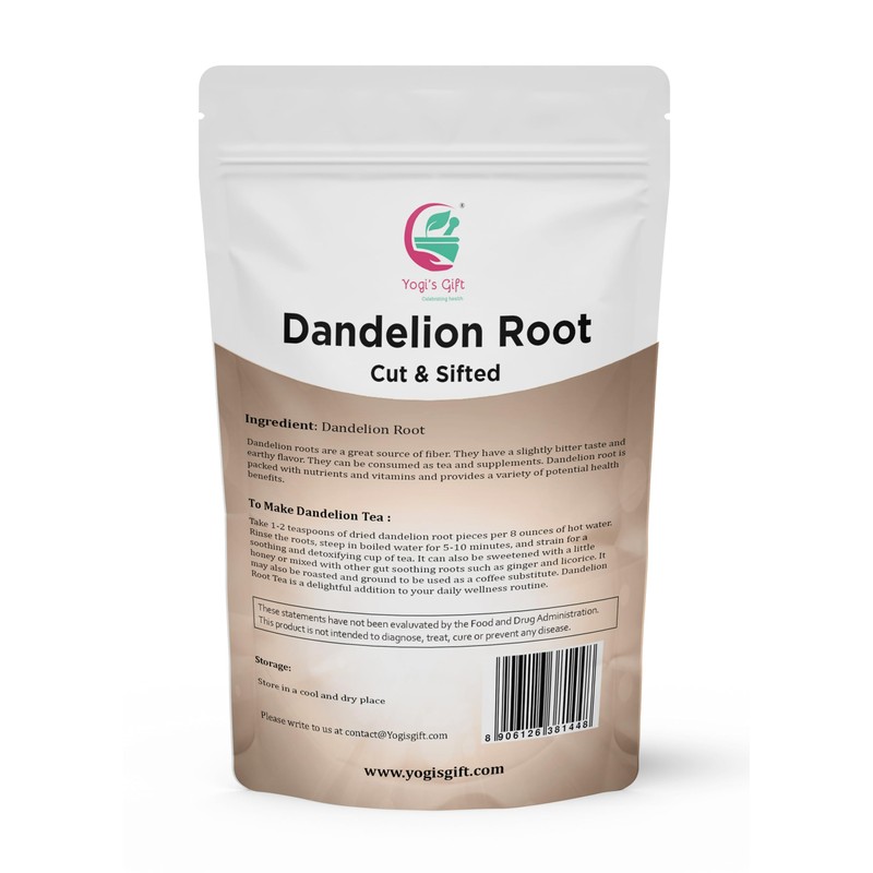 Dandelion Root 1 LB | Cut and Sifted Loose Root
