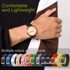 ULLCHRO Unisex Perlon Nylon Bracelet with Stainless Steel Silver Buckle,