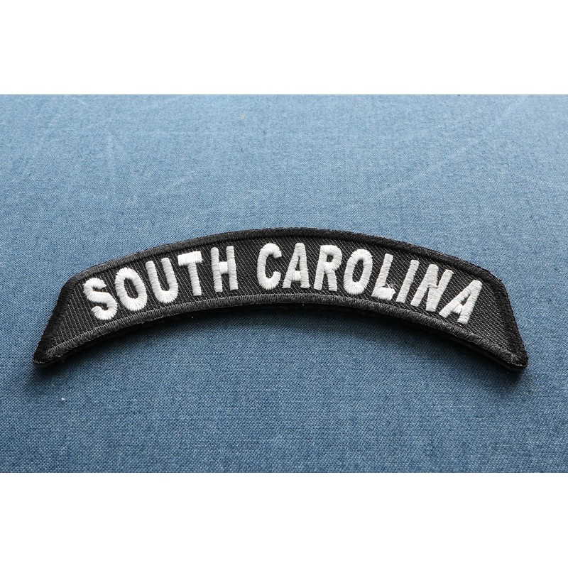 South Carolina Patch - 4x1.75 inch. Embroidered Iron on Patch