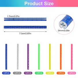 Pack of 84 Colourful Spoke Reflectors Bicycle Reflectors Bicycle 360° Visibility Spoke Reflectors Reusable Spoke Reflectors for Common Spoke Wheels