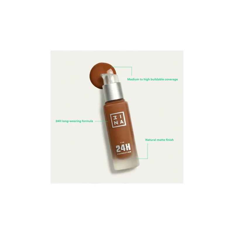 Mina Base The 24h Foundation -627 30 Ml Beige