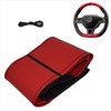Xkeribom Steering Wheel Cover for Lacing Leather 37-38 cm 12