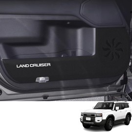 Bmolpt Door Kick Guard Compatible Toyota New Land Cruiser 250 TRJ250W GDJ 250W 250 Series (April 2024 - Present) Leather Material Door Kick Mat Door Trim Cover Door Panel Door Protector Interior