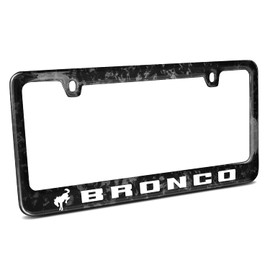 iPick Image Compatible with Ford Bronco Real Black Forged Carbon Fiber License Plate Frame