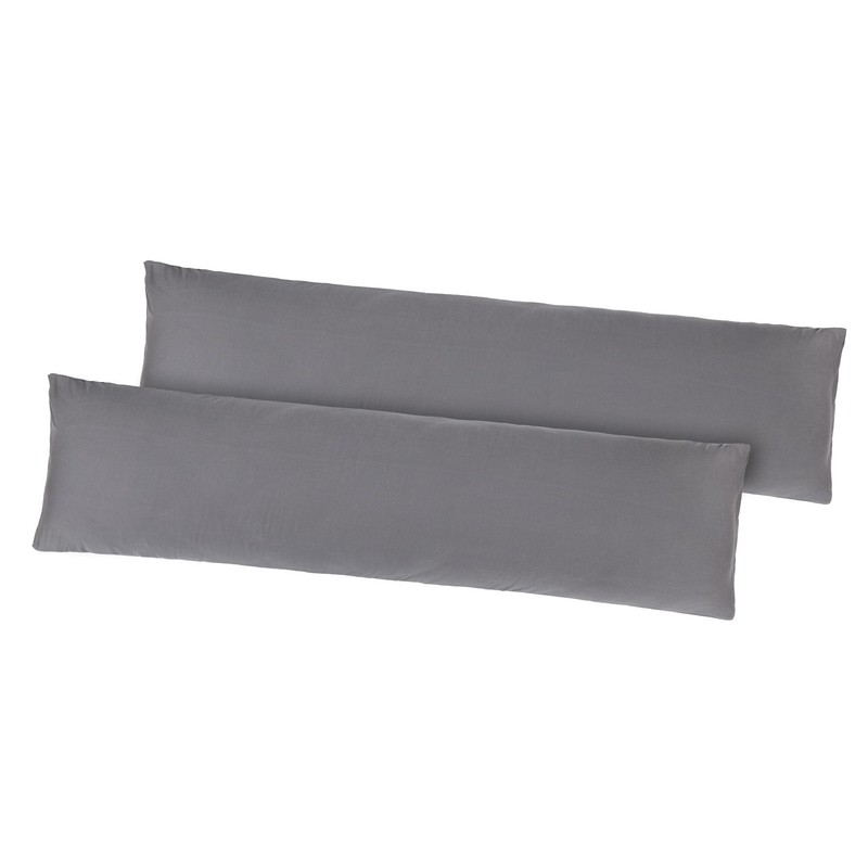 Pack of 2 Jersey Pillow Cases/Cushion Covers, Side Sleeper Pillows,