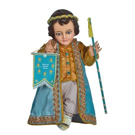 Ropon Vestido Traje De Niño Dios - modelo Niño de los 7 Dones del Espiritu Santo (20 cm)