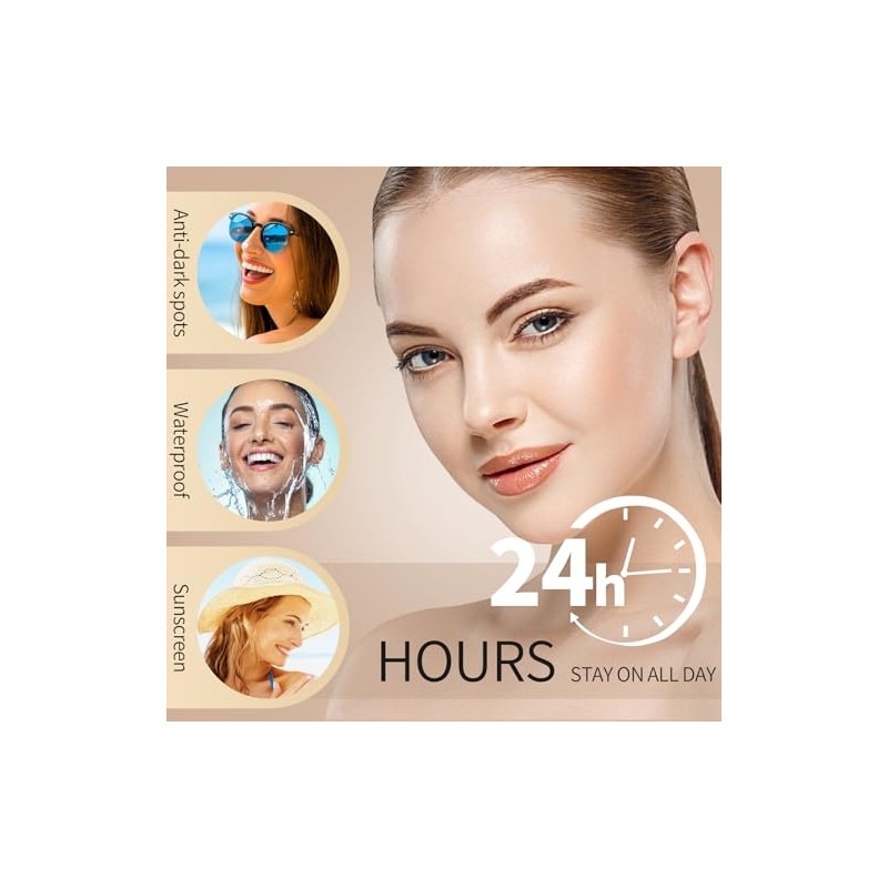 Base De Maquillaje Líquida Antimanchas - Base De Maquillaje Con