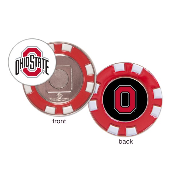 Ohio State Ball Marker Challenge Coin Poker Chip Metal