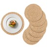Rustic Round Placemats Set of 6, Natural Table Mats 30cm,
