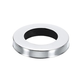 sourcing map Faucet Base Ring, 2.13"x1.26"(OD x ID) Stainless Steel Electroplating Washer Fasteners Tap Hole Cover for Bathroom Kitchen Faucets, Silver