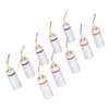 10pcs Banana Plug Needle Type Professional 24K Gold Plated Speaker