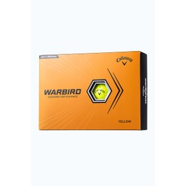 Callaway WARBIRD 23 YLW Golf Balls, 1 Dozen (12 Piece), 2 Piece, Yellow