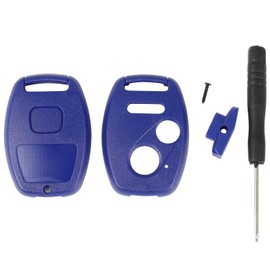 KEYALL 1 Pcs Blue Key Fob Shell Cover for Honda Accord for Civic EX for Pilot for CR-V for Ridgeline Odyssey 2003-2015