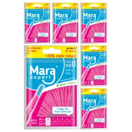 Interdental Brushes, 0.4 mm, Basic from MARA EXPERT | ISO 0 extra fine | 33% more content | Pink Advantage Pack | Ideal interdental brush