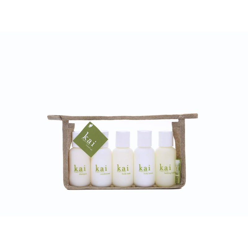 kai Bath And Shower Travel Set, TSA approved, vegan, cruelty